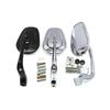 Moxin Retro Oval Motorcycle Rearview Mirror - Universal Handlebar & Dual-Use Scooter Reflector.