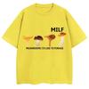 Divertenti Funghi MILF Mi Piace Raccogliere Magliette Grafiche Umorismo Battuta Y2k Uomo Donna Novità Magliette Cotone Casual Oversize
