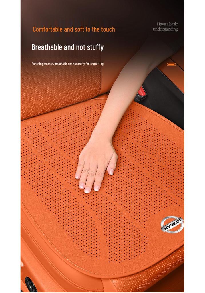 Nissan Seat Covers for Tiida, Sylphy, Teana, Bluebird, Kicks, Qashqai, Murano, and X-Trail - Ultra-Thin for All Seasons