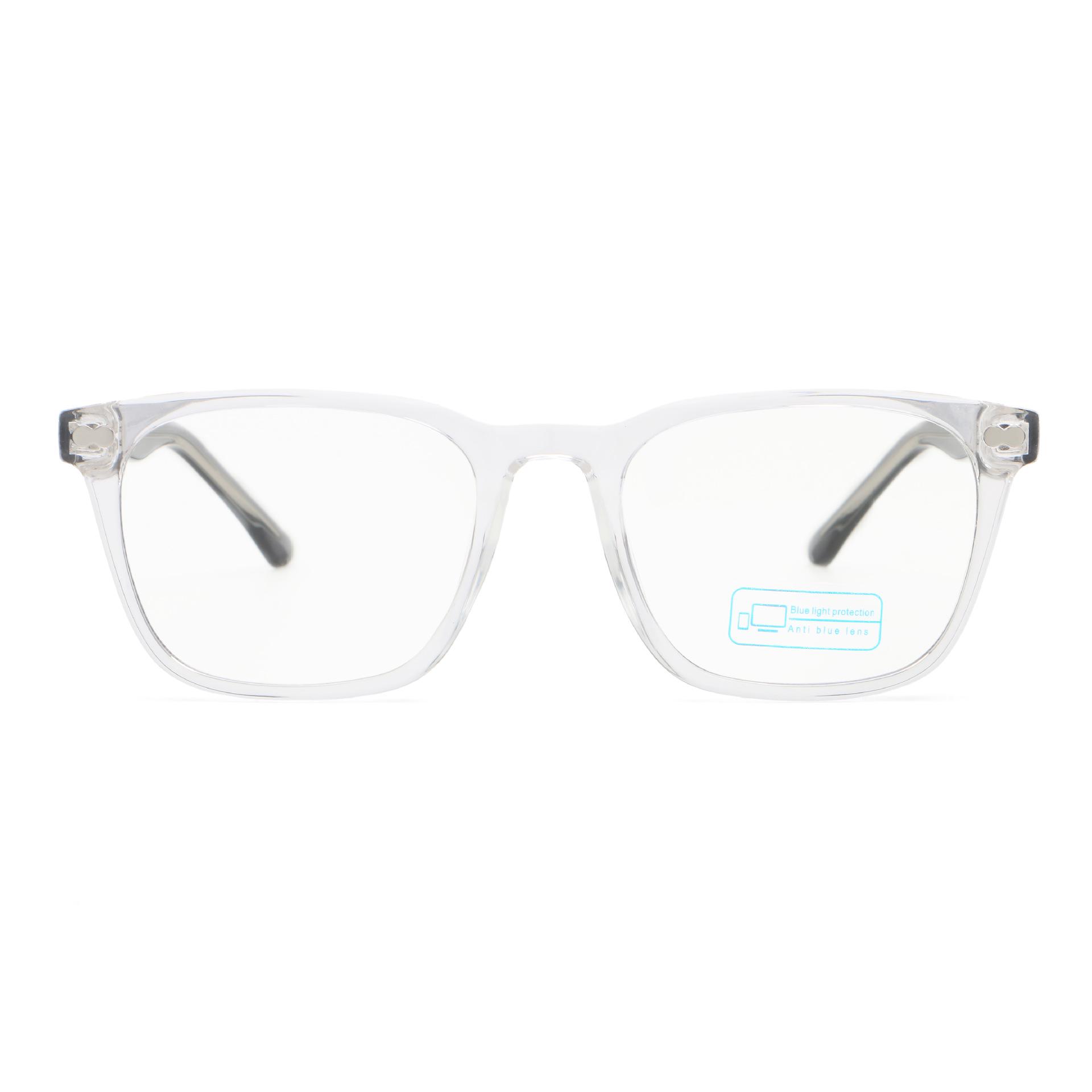 Korean-Style Retro Face-Slimming Square Glasses: Fashionable Non-Prescription PC+CP Frames