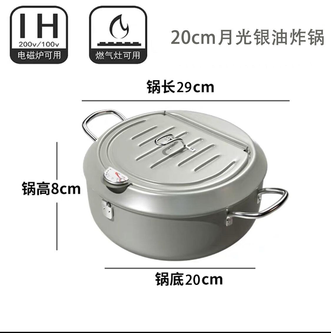 Tempura Deep Fryer, Multi-functional Household Energy-saving Fryer,mini Small Fryer, Dedicated Temperature-controlled Deep Fryer