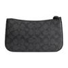 Coach Penn 21 Classica Monogramma Chiusura a Zip Scomparto per Carte PVC Borsa a Spalla da Sotto Braccio Piccola Borse da Donna Nero CQ766-MWO1U