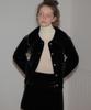 Salon De Yon Velvet Quilting Mini Skirt