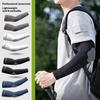 1Pair Summer UPF50+ Arm Sleeves Cool Feeling Breathable Sunscreen Arm Sleeve Silk Unisex Runnin J5R8