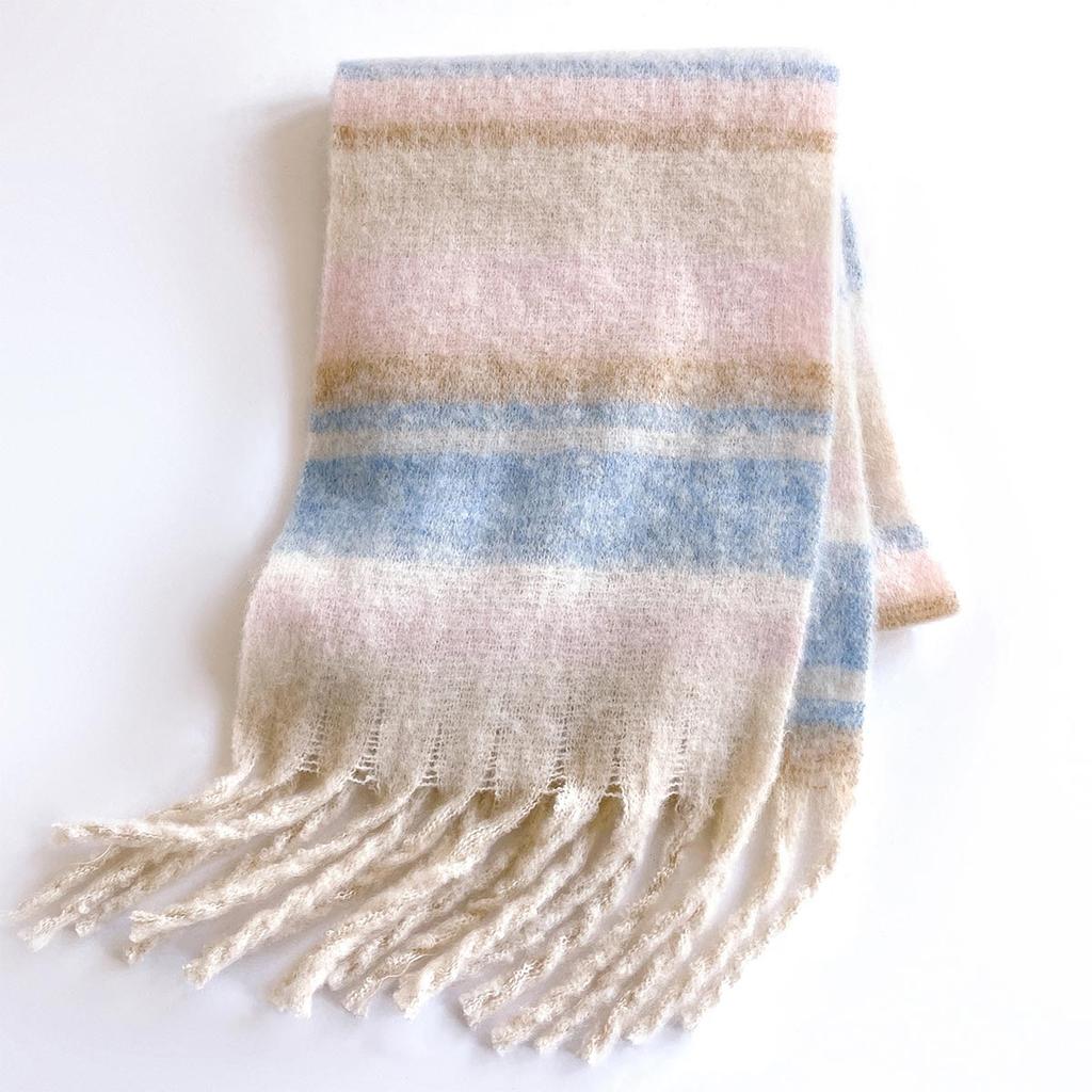 Faux Cashmere Winter Warm Women Scarf Multicolor Soft Blanket Wrap Shawls Foulard Pashmina Neckerchief Tassel Bufanda