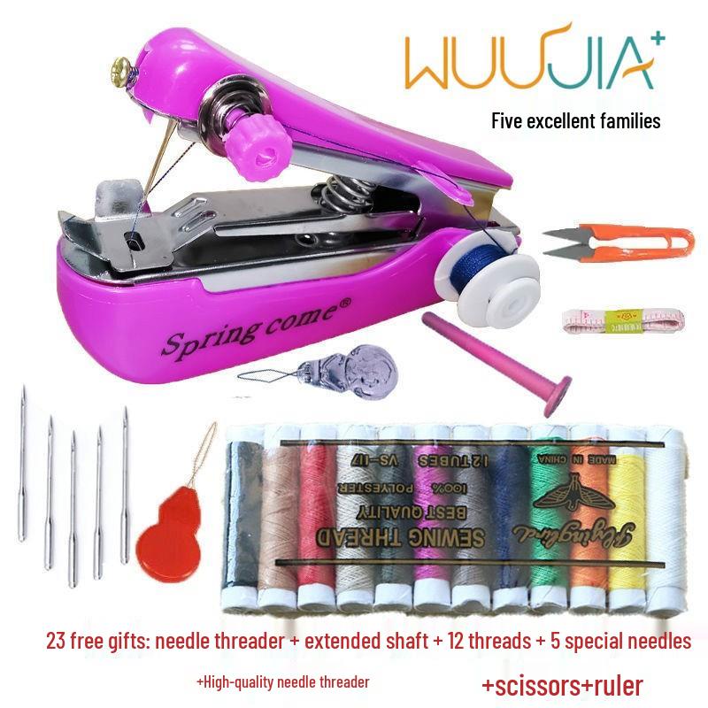 Portable Automatic Serger: Compact, Efficient Shoe Repair & Sealing Machine with Dual-Line Stitch for Home Use