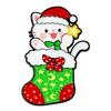 Bag Decorative Pins Christmas Cartoon Cat Enamel Brooch, Kitten Badge Pin for Backpack Accessories Men Women, Sweater Cardigan Coat Dress Jewelry