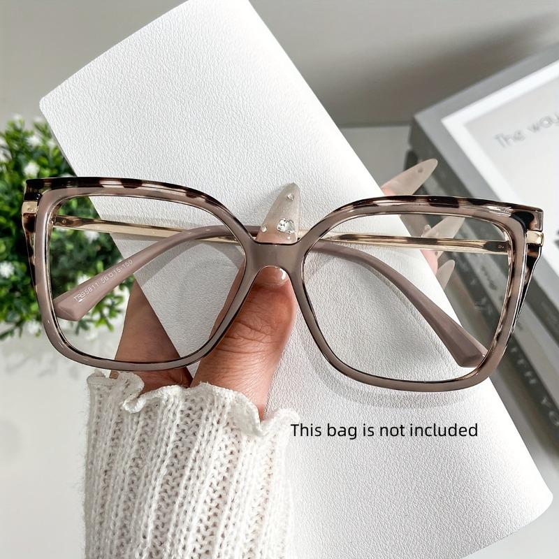 Vintage Large Black Frame Anti Blue Light Ultra Lightweight Glasses