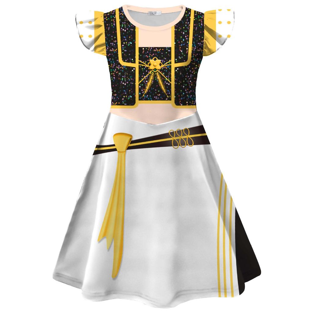 Halloween New Korean Wave Girl Group K-POP Witch Hunter Girl Group Cos Suit Rumi Cosplay Children's Flying Sleeves