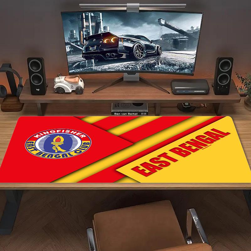 East Bengal FC Color Mouse Pad Large Gaming Table Cushion Non-slip Laptop Tablet Big Mousepad XXL Mat Mini PC Playmat With Lock Edge