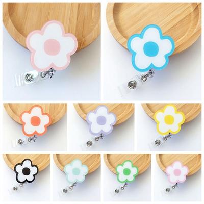 Name Tag Retractable Badge Holder Chest Card ID Card Holder Easy Pull Buckle  Doctor Students