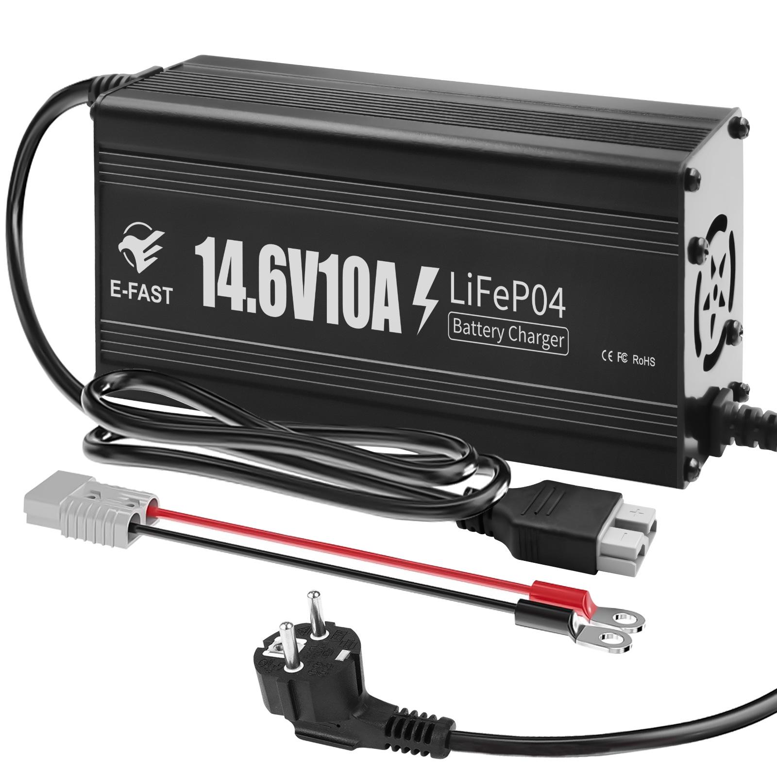 14.6V 10A LiFePO4 Smart Battery Charger European Standard