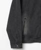 Millo Archive Back Pleated Denim Jacket [Washed Black]