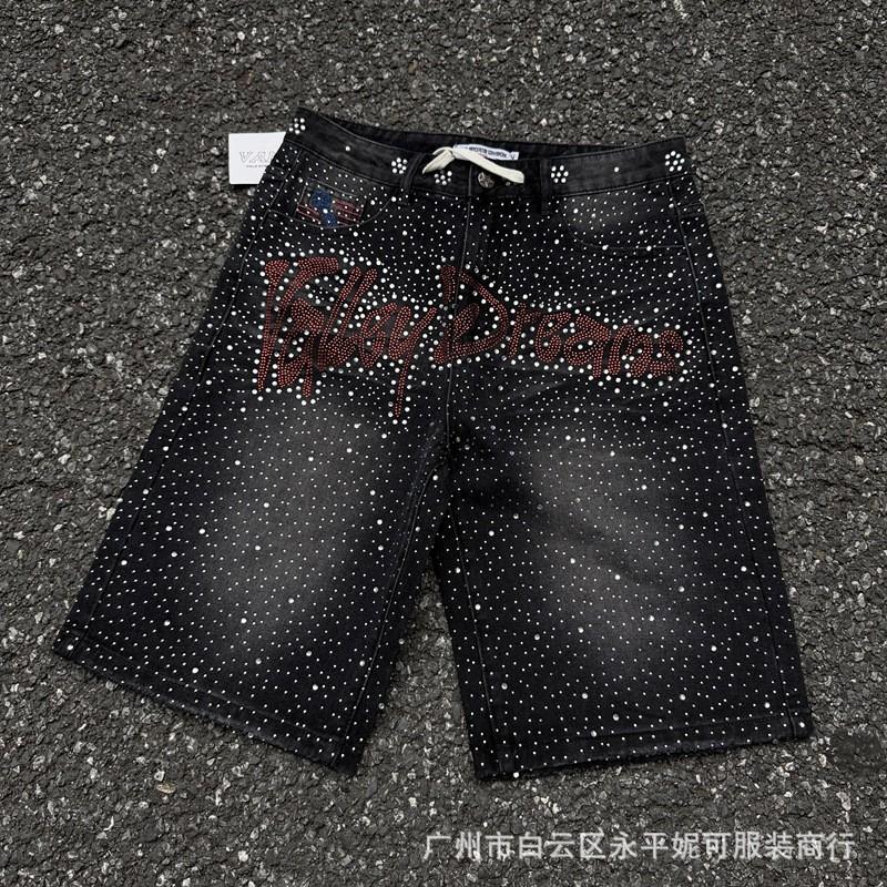 Premium Streetwear Hoodie With Rhinestone Embellishment Oversized Zip-Up Sweatshirt Men Cotton Blend Loose Fit