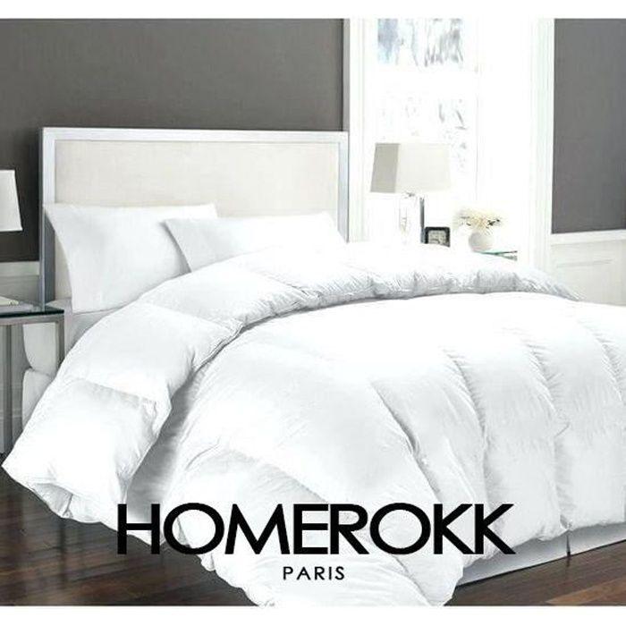 Duvet 220x240 - HOMEROKK - 2 Places - 450 Gr/m² - 2 Oreillers 50x70 - Microfiber