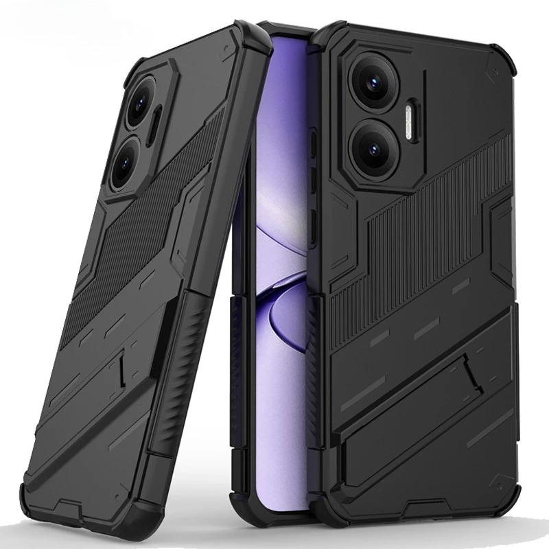 Phone Holder Case For Xiaomi Poco F7 Case Shockproof Anti-knock Armor Full Back Cover For Poco F7 Case For Poco F7 Ultra F7 Pro