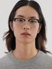 Leunehauwin June Black Silver Dr0602B Blue Light Blocking Glasses