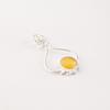 Natural Yellow Cat's Eye Gemstone 925 Solid Silver Jewelry Handcrafted Pendant PP-40-49