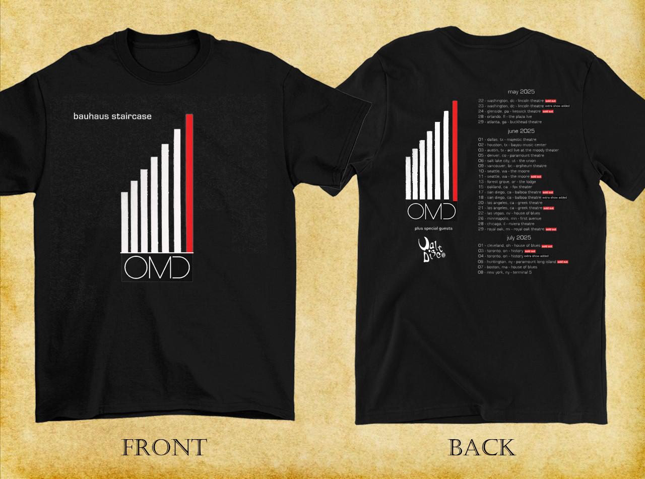 2 Sides OMD Band 2025 Tour Shirt Classic Black Unisex S-5XL 1V0242 M