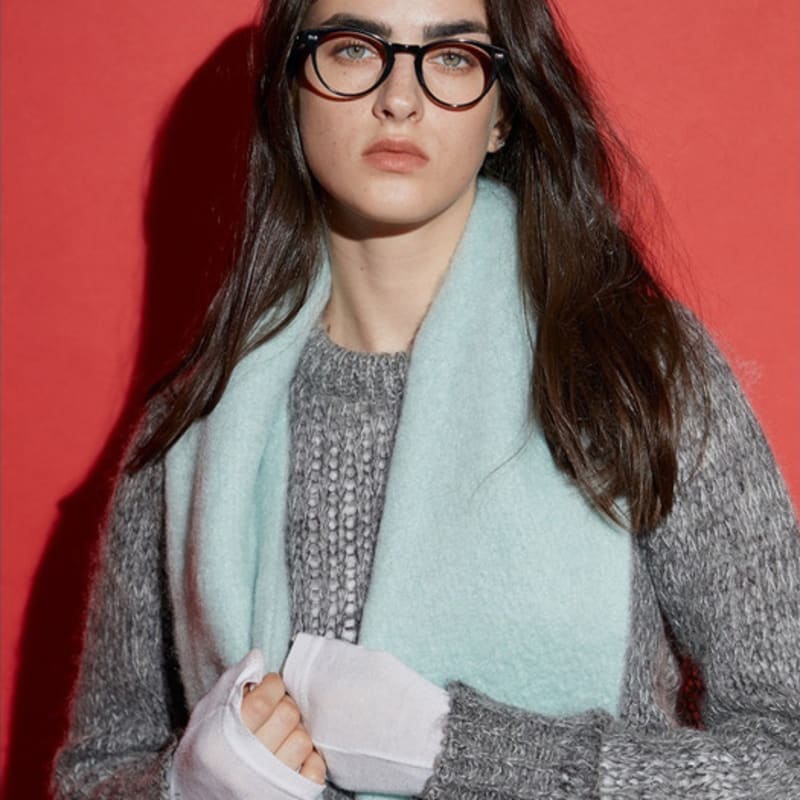 RECLOW A COMMA Pastel Mint Muffler