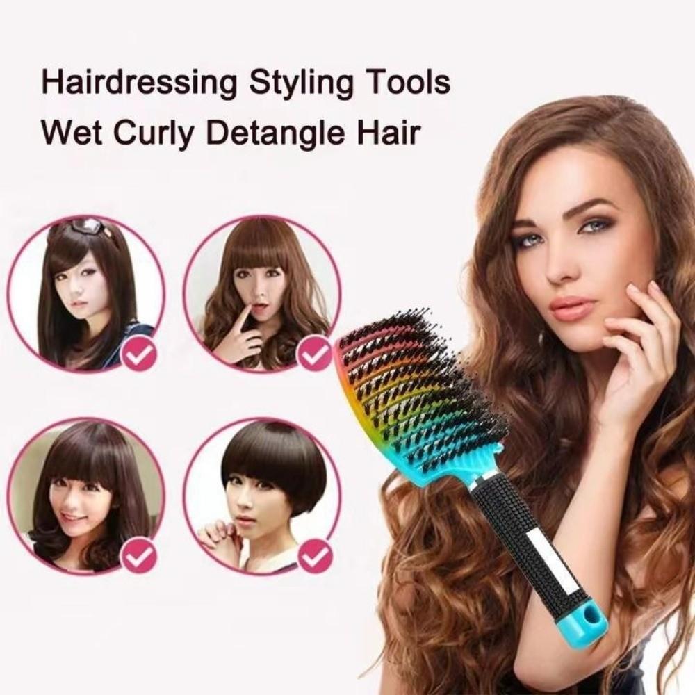 Wet Hair Use Magic Scalp Massage Hair Brush Curly Hair Design Styling Tool Hairdressing Tool Scalp Massage Comb Professional Use