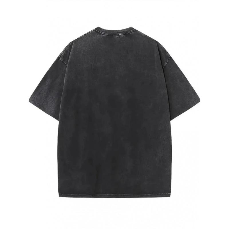 European Size Casual Summer T-Shirt for Men Featuring a Retro Round Neck And Short Sleeves, Perfect for Daily Street Style And Occasions Like Easter