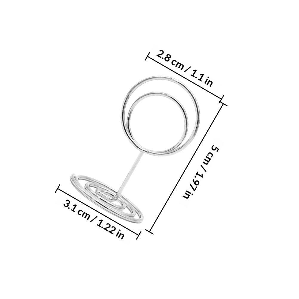 10Pcs Sturdy Metal Table Number Holder Versatile Photo Menu Card Clip Stand for Cafes Restaurants Weddings Offices Event Decor