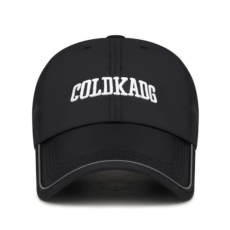 Summer Long Brim Reflective Quick-Drying Cap Lightweight Breathable Embroidered Letter Outdoor Sunshade Baseball Cap