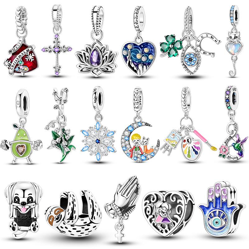 Copper Charms Beads For Woman Fit Bracelet Pendants Making Fashion Jewelry