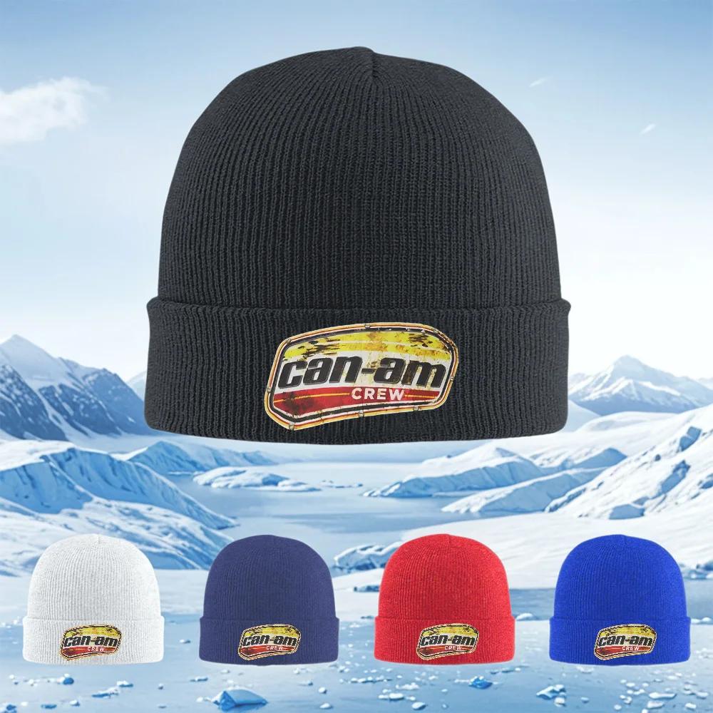 Badge with a Stylized Letter Unisex Women Unisex Knitted Hat Beanie Pullover Cap Winter Thermal Warm Christmas Outdoor Cycling Hiki