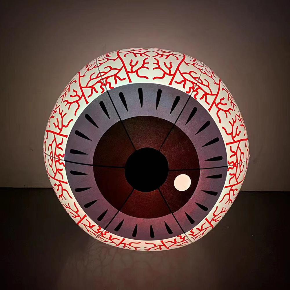 Halloween Inflatable Eyeball Light With Built-in Led Lights Horror Props For Indoor Outdoor Yard Garden Decor