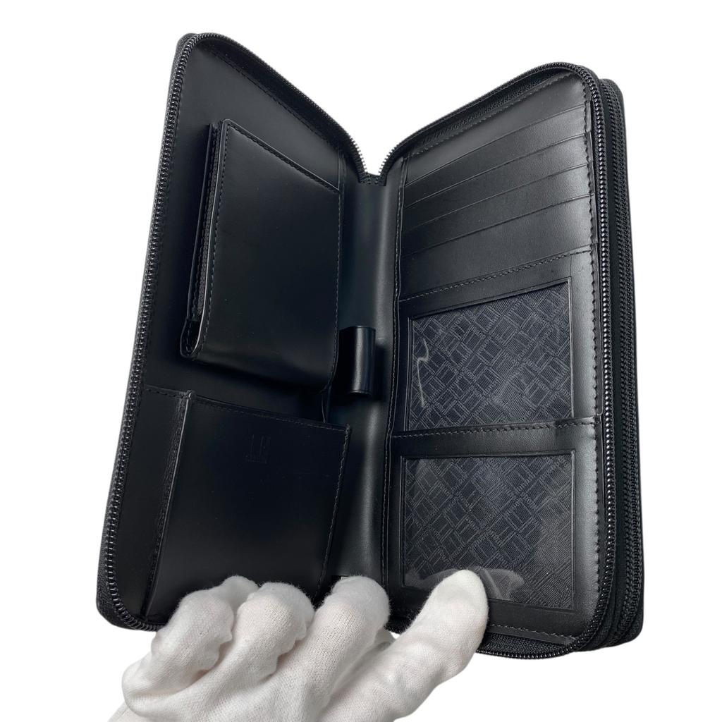 Used DunhillPurse Black Leather Mens