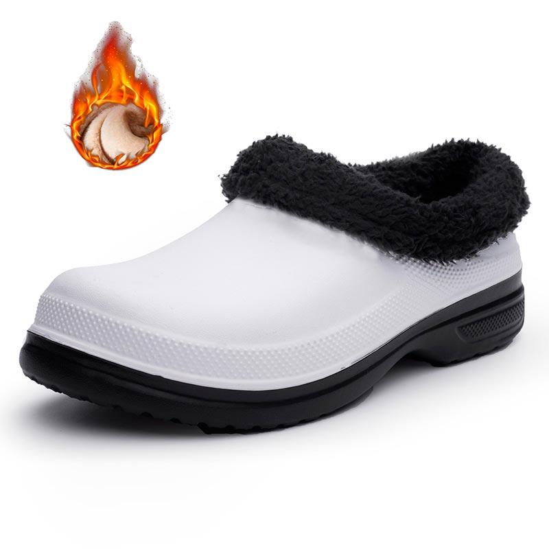 Fashion Men Working Chef Shoes Non-slip Waterproof Casual Loafers Winter Hospital Woman Medical Shoes Oilproof Kitchen Flats Male