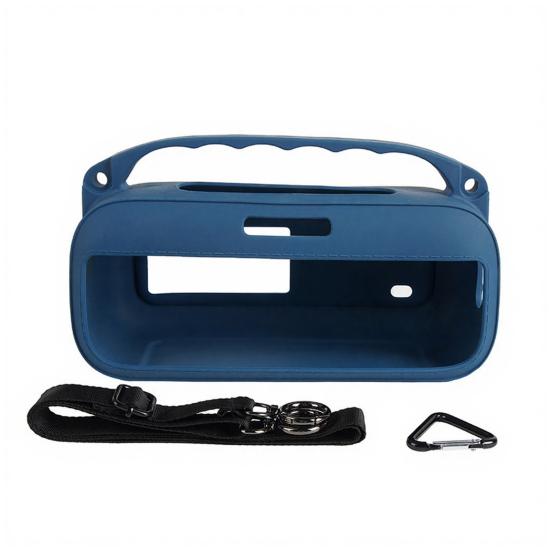 Silikon-Lautsprecherhülle für SoundLink Plus 7 Wasserdichter Bluetooth-kompatibler Lautsprecherbezug mit Schultergurt Karabiner Schutzhülle Tragetasche