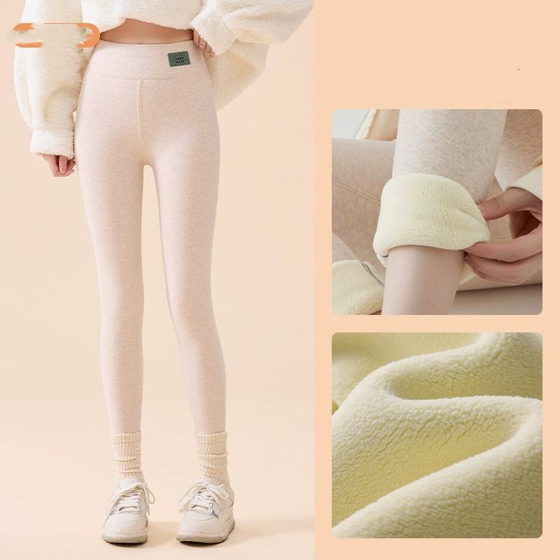 

Женские леггинсы с флисовой подкладкой, термо, зимние, теплые, плотные колготки, с высокой посадкой, теплые облегающие брюки для холодной погоды S