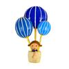 Little Girl Brooch On Cartoon Hot Air Balloon Cute Clothes Decorative Accessories Pin Oil Dripping Gold Brooch