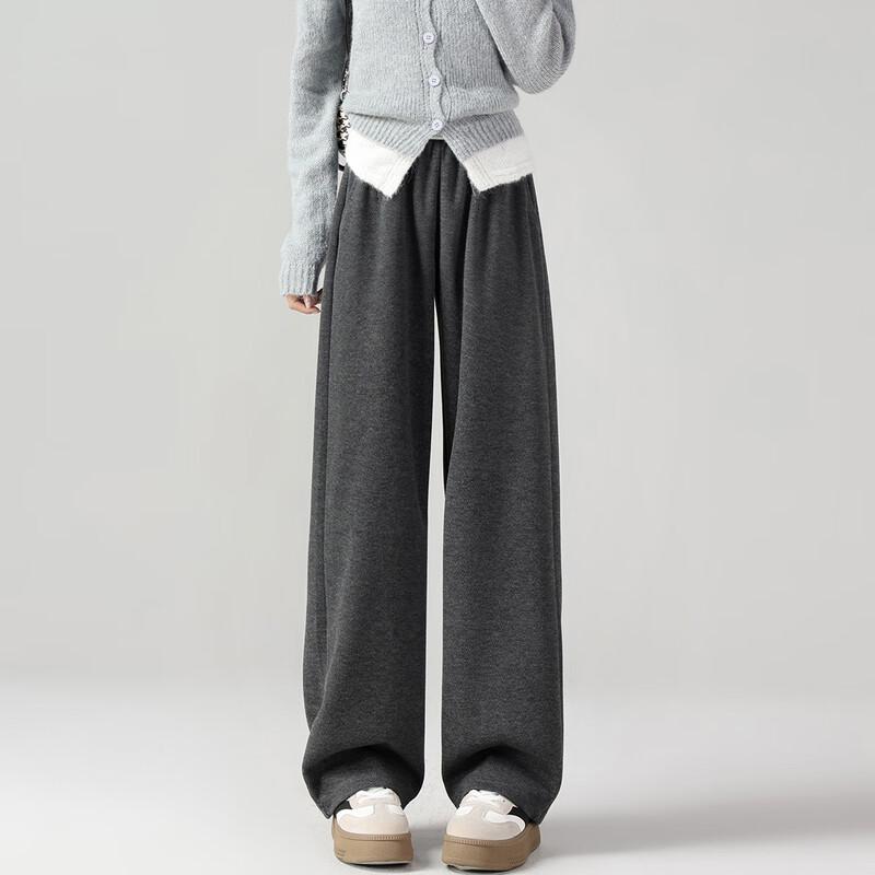 Izzue Women's Wool Blend Wide-Leg Pants