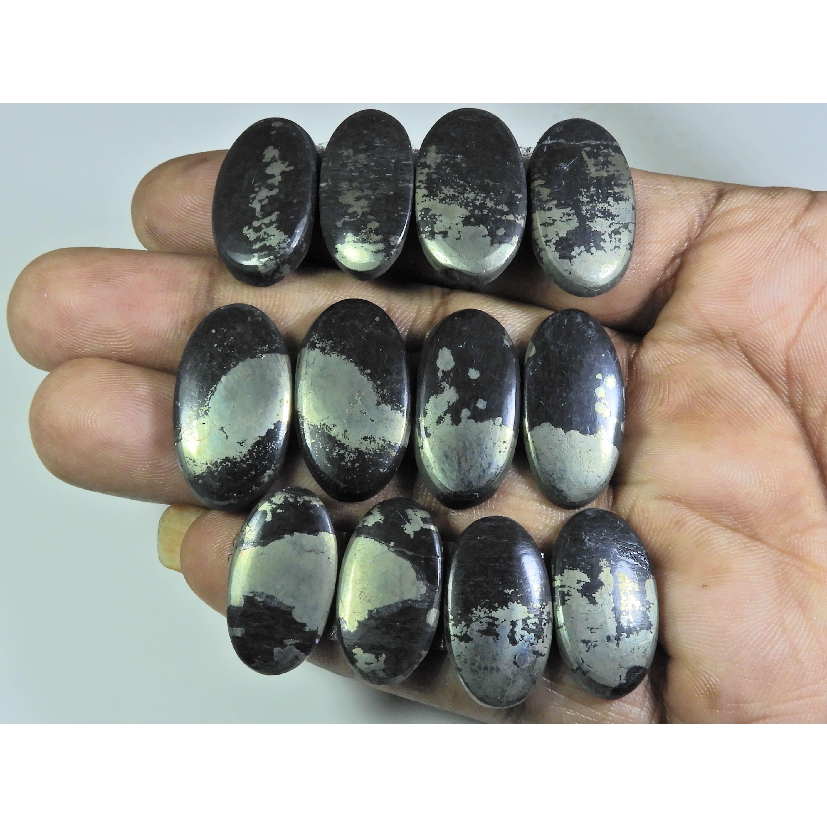 

Natural Appache Gold Pyrite Matched Oval Pair Fancy Loose Gemstone 6Pair Lot A-616