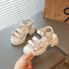 Sandali Romani Chunky per Bambine con Cinturini a Fibbia Nuovi Sandali Estivi da Spiaggia per Bambini Suola Morbida Scarpe Classiche Chic Boho