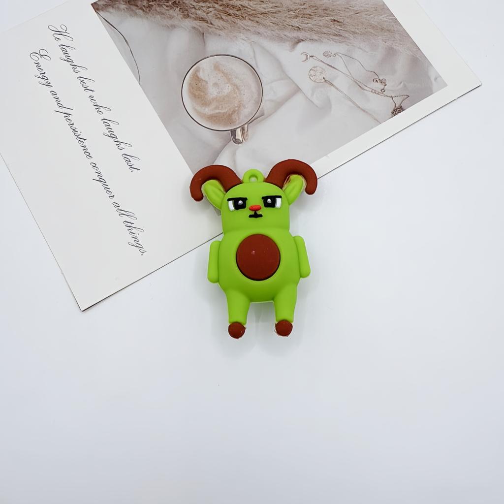 The Brain Rotten Family Stole A Brain Rotten Strawberry Elephant Doll Doll Funny Abstract Figure Pendant
