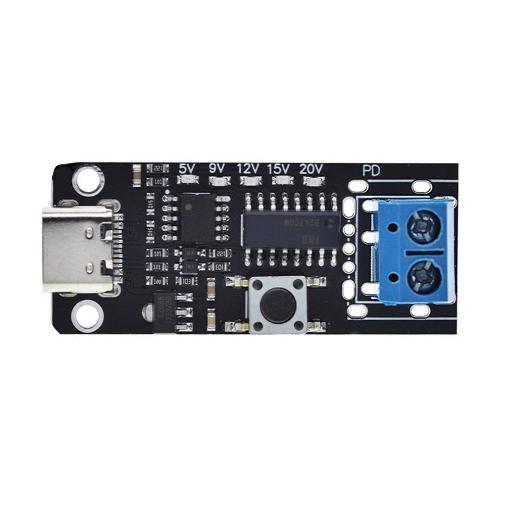 Triggerkort USB-C PD 5V 9V 12V 15V 20V 28V 5A Justerbar spenning Strømutløsermodul Type-C Huninngang for Lab