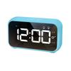 Color Charging Mirror LED Alarm Clock Children Student Sleepy Electronic Clock 2 Group Alarm Clock Sound Control Intelligent
