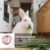 Stainless Steel Rabbit Feeding Ball Round Hanging Grass Ball Rabbit Grass Feeder  For Small Pets
