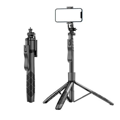 Cell Phone Selfie Stick Tripod Bluetooth Selfie Stick for Video Shooting Live Streaming Ball Head