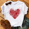 Women T Shirt Aesthetic Butterfly Love Heart Graphic Print Female Tshirt Clothing Summer Fashion Short Sleeve Kawaii T-Shirt
