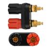Speaker Binding Post Terminal Power Amplifier 2 Way Banana Plug Jack (4PCS)
