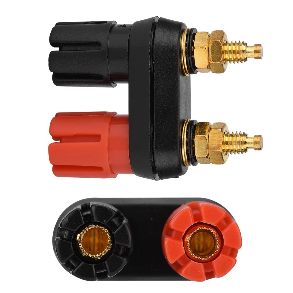 Speaker Binding Post Terminal Power Amplifier 2 Way Banana Plug Jack (4PCS)