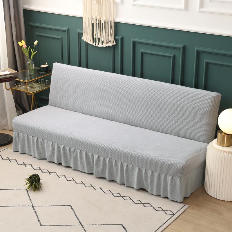Copri Futon Elasticizzato Senza Maniche Con Gonna Jacquard Copri Divano Letto Futon Copridivano Copridivano Per Mobili Soggiorno Protettore