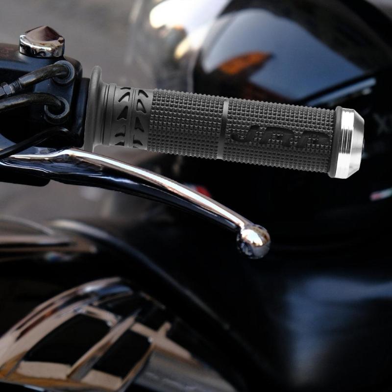 Lightweight Aluminum Motorbike Hand Grips with Ergonomic Curves for Reduced Fatigue During Long Rides Improved Stability
