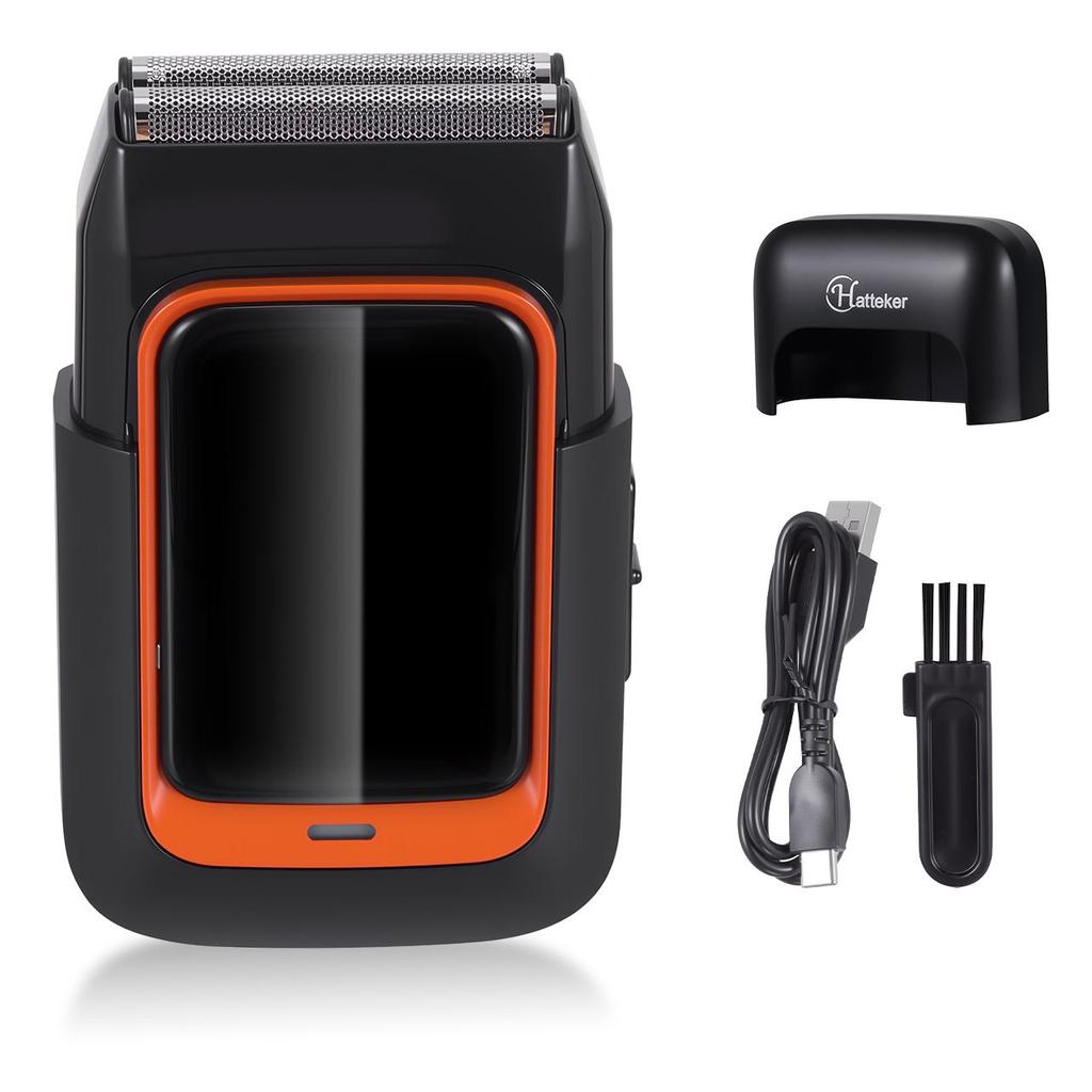 Hatteker Shaver for Men Dual-Head Beard Shaver Razor Reciprocating Ultra Shaving Machine Smooth Clean Shave & Skin Whitening